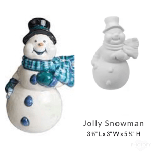 COME PAINT! - Jolly Snowman Ceramic @ Scrolls "The Sweet Room"